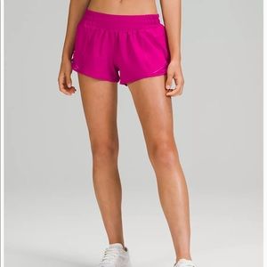 Lululemon Hotty-Hot pink shorts